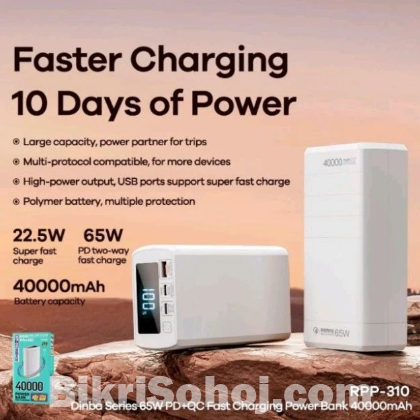 Remax Rpp-310 Dinba Series 40000mah 65w Power Bank